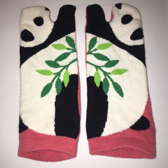 Girls Ankle Panda Socks - Picture 1 of 2
